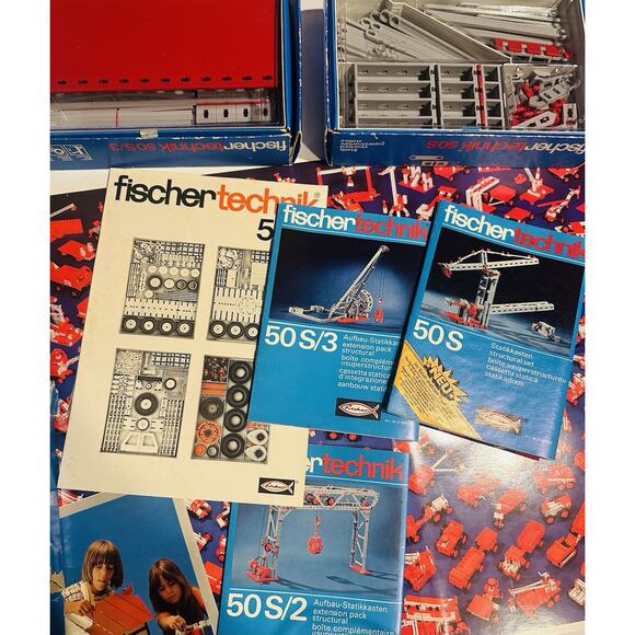 Vintage 1970 FischerTechnik Standard Set 50s series Germany IN BOX with Booklet - Picture 10 of 12